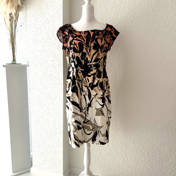 Metrostyle Cap Sleeve Midi Dress - Picture 1 of 6